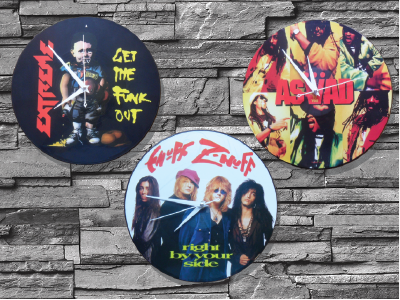 Vinyl Record Clocks