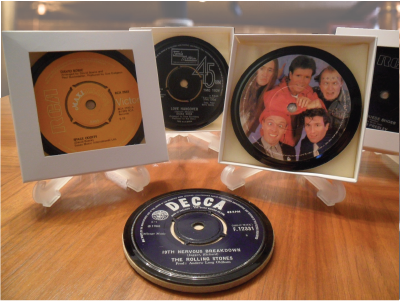 Vinyl Record Coasters